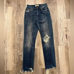 Madewell “The Perfect Summer Jean” Size 23 Colorful Front Pattern High Rise